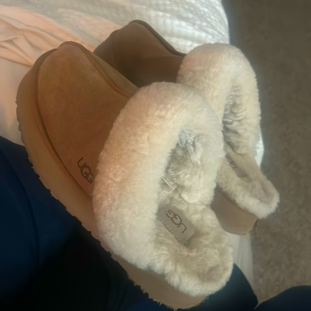 Lightly worn platform disquette Uggs